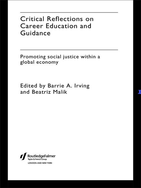 Cover image for book Critical Reflections on Career Education and Guidance