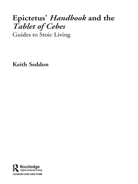 Cover image for book Epictetus' Handbook and the Tablet of Cebes