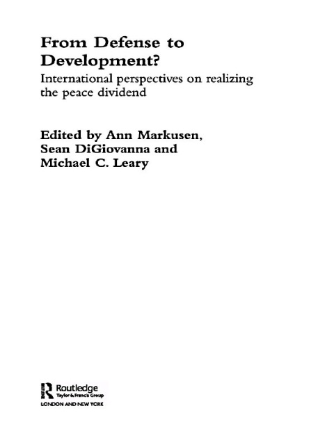 Cover image for book From Defense to Development?