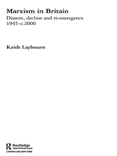 Cover image for book Marxism in Britain