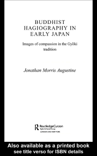 Cover image: Buddhist Hagiography in Early Japan 1st edition 9780415322454