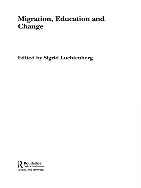 Cover image for book Migration, Education and Change
