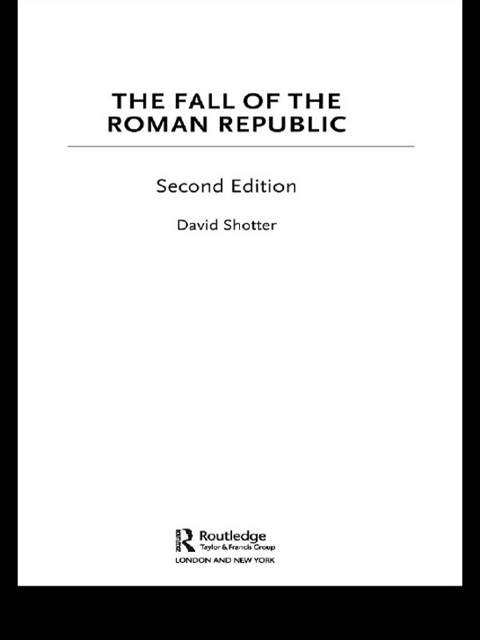 Cover image for book The Fall of the Roman Republic