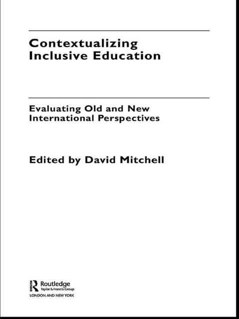 Cover image for book Contextualizing Inclusive Education