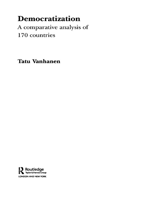 Cover image for book Democratization