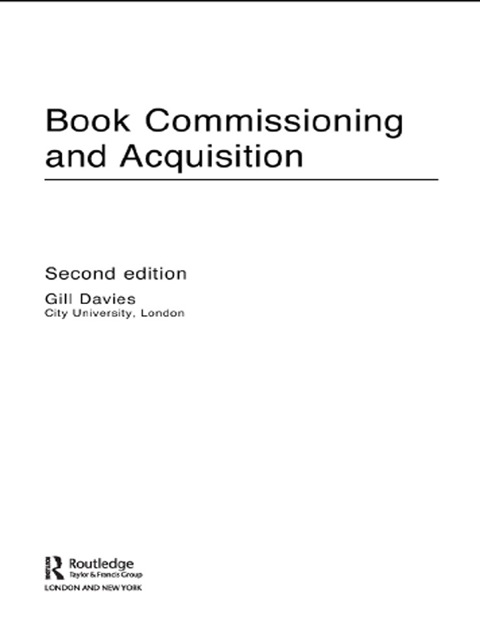 Book Commissioning and Acquisition 