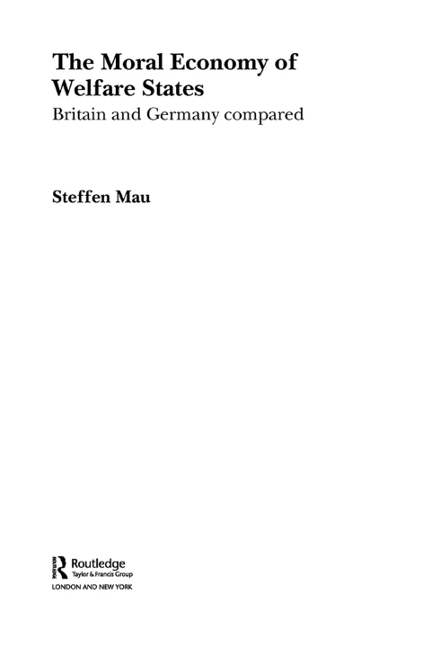 Cover image for book The Moral Economy of Welfare States
