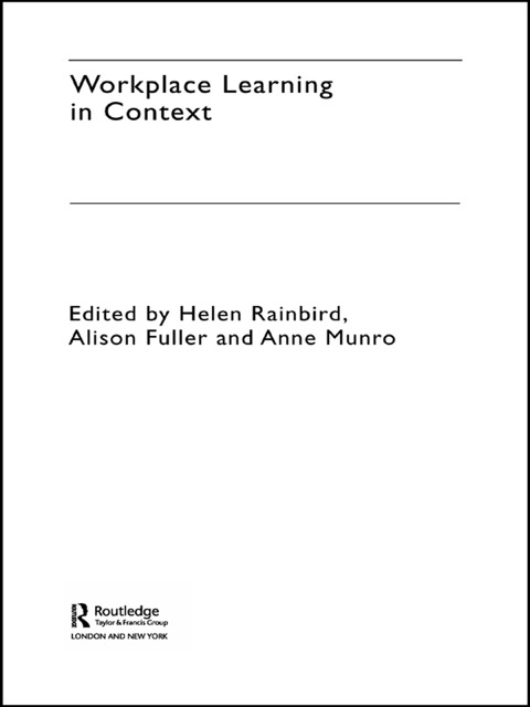 Cover image for book Workplace Learning in Context