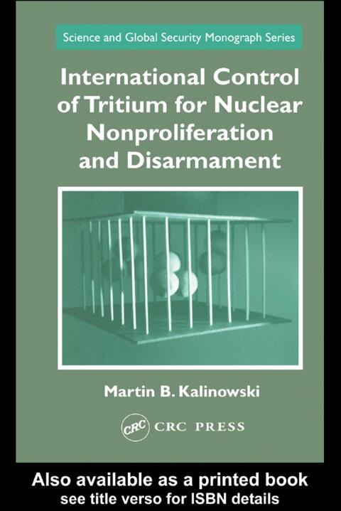 Cover image for book International Control of Tritium for Nuclear Nonproliferation and Disarmament