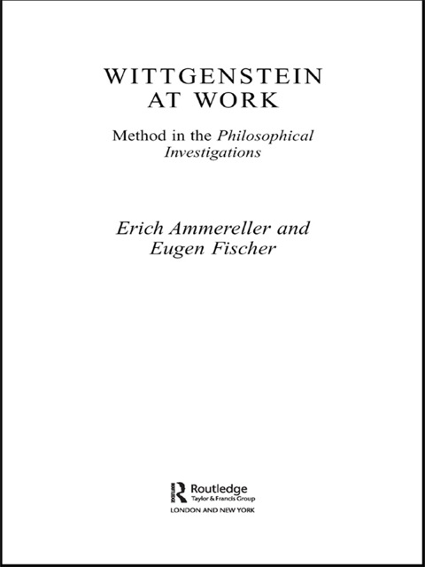 Cover image for book Wittgenstein at Work