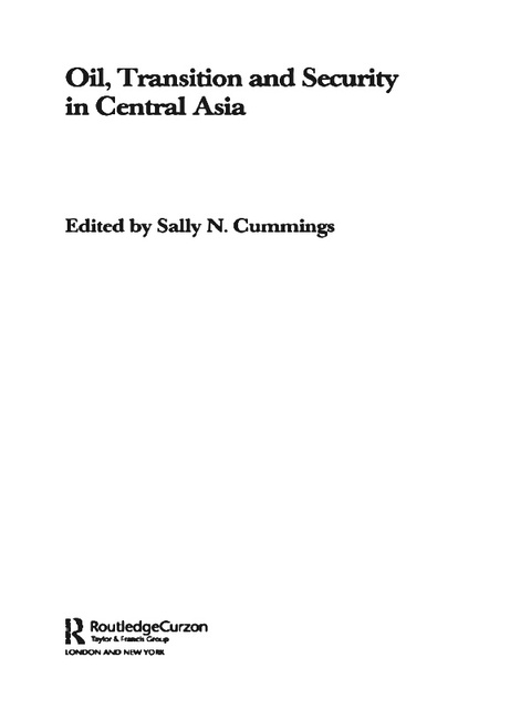 Cover image for book Oil, Transition and Security in Central Asia