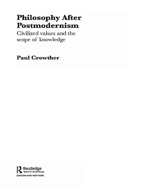 Cover image for book Philosophy After Postmodernism