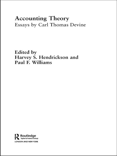 Cover image for book Accounting Theory