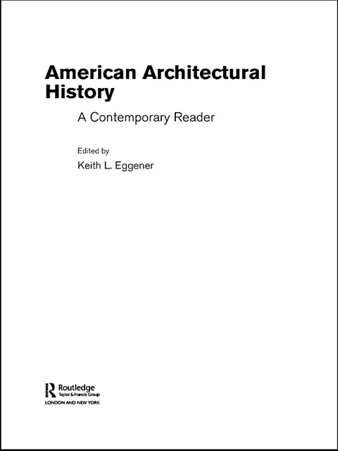 Cover image for book American Architectural History