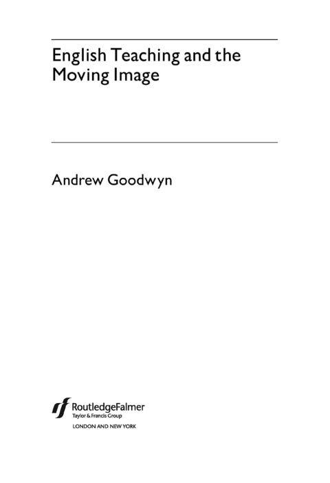 Cover image for book English Teaching and the Moving Image