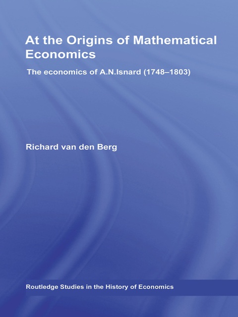 Cover image for book At the Origins of Mathematical Economics