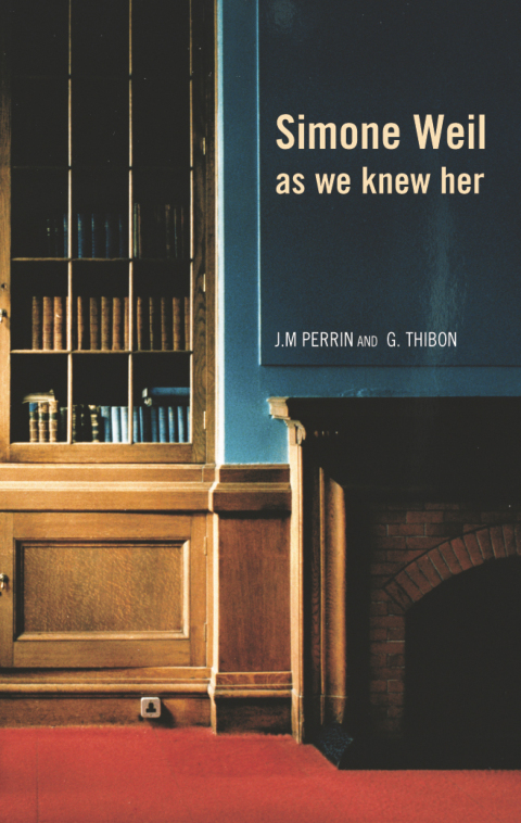 Cover image for book Simone Weil as we knew her
