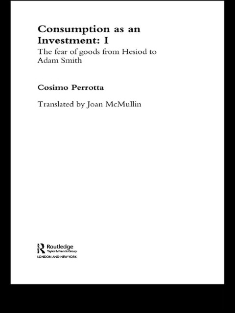 Cover image for book Consumption as an Investment