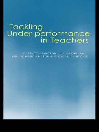 Tackling Under-performance in Teachers