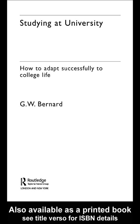 Cover image for book Studying at University