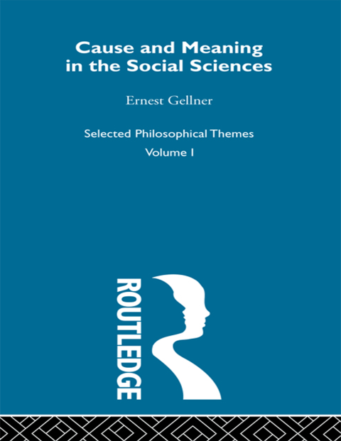 Cover image for book Cause and Meaning in the Social Sciences