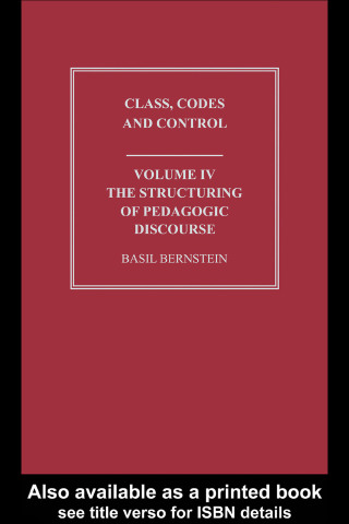 The Structuring of Pedagogic Discourse