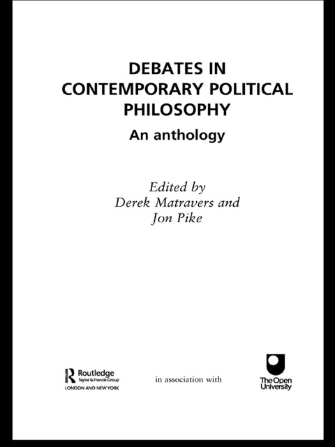 Cover image for book Debates in Contemporary Political Philosophy