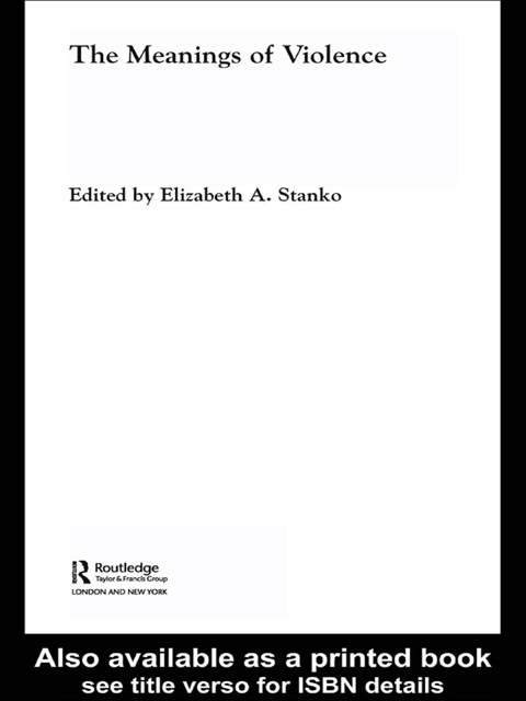 Cover image for book The Meanings of Violence