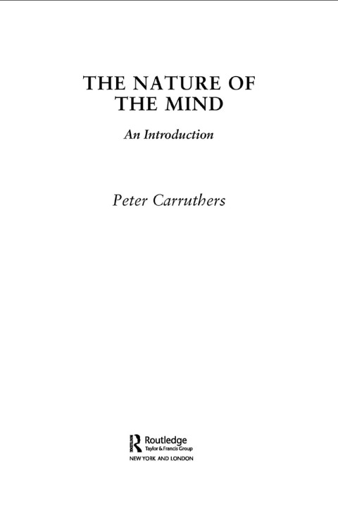 Cover image for book The Nature of the Mind