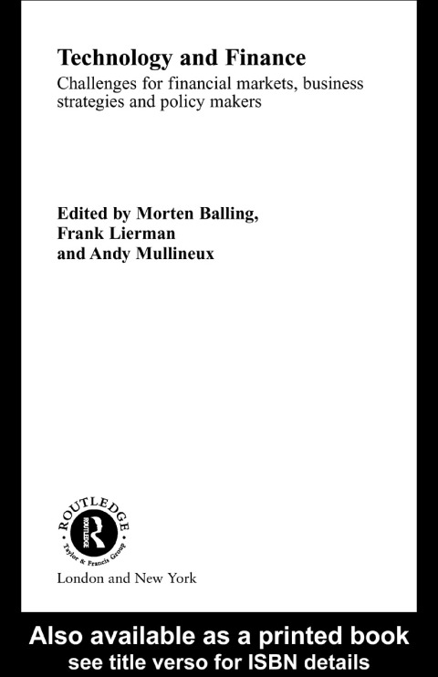 Cover image for book Technology and Finance