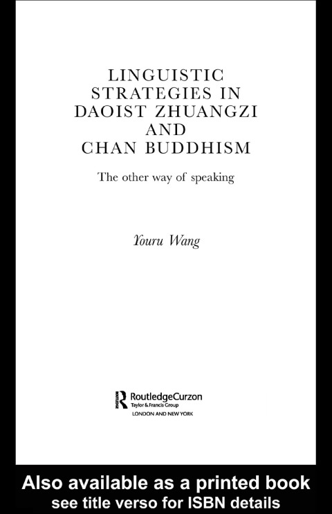 Cover image for book Linguistic Strategies in Daoist Zhuangzi and Chan Buddhism