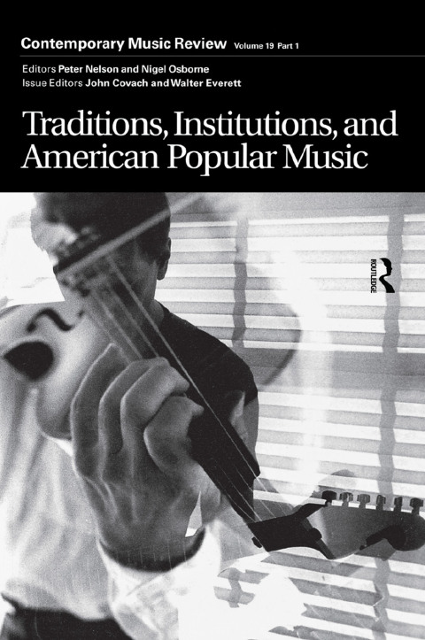 Cover image for book Traditions, Institutions, and American Popular Tradition