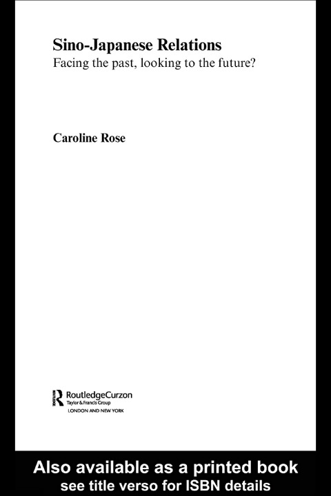 Cover image for book Sino-Japanese Relations