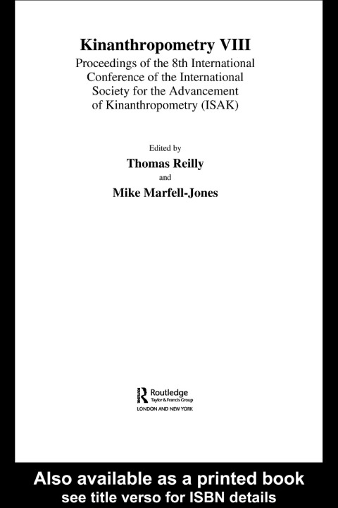 Cover image for book Kinanthropometry VIII
