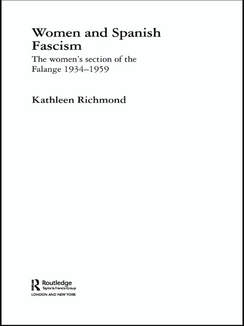 Cover image for book Women and Spanish Fascism