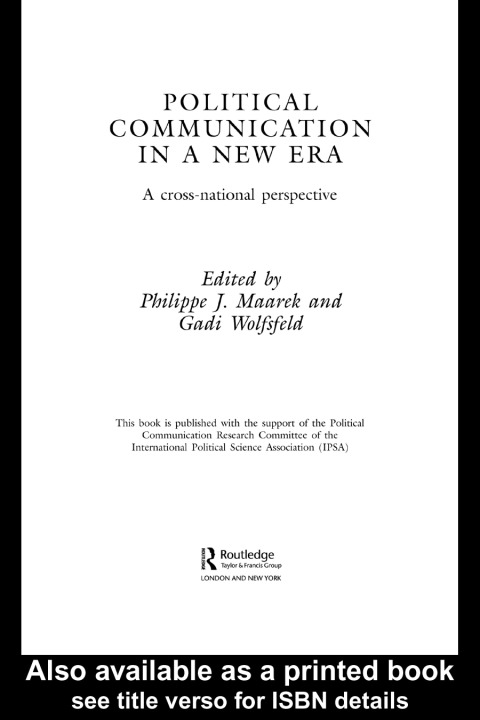 Cover image for book Political Communication in a New Era