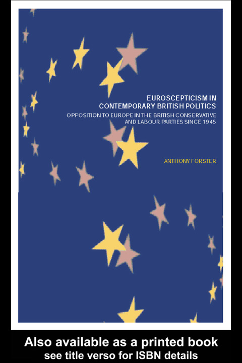 Cover image for book Euroscepticism in Contemporary British Politics