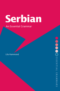 Cover image: Serbian: An Essential Grammar 1st edition 9780415286404