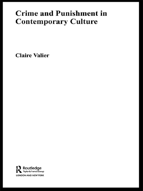 Cover image for book Crime and Punishment in Contemporary Culture