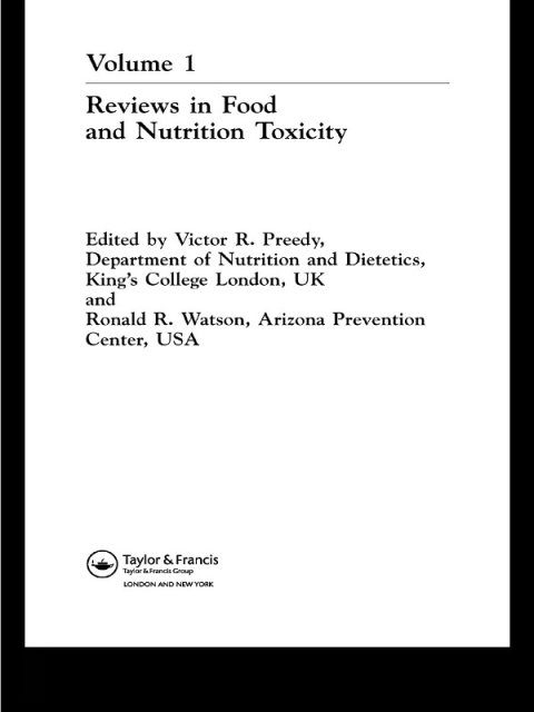 Cover image for book Reviews in Food and Nutrition Toxicity