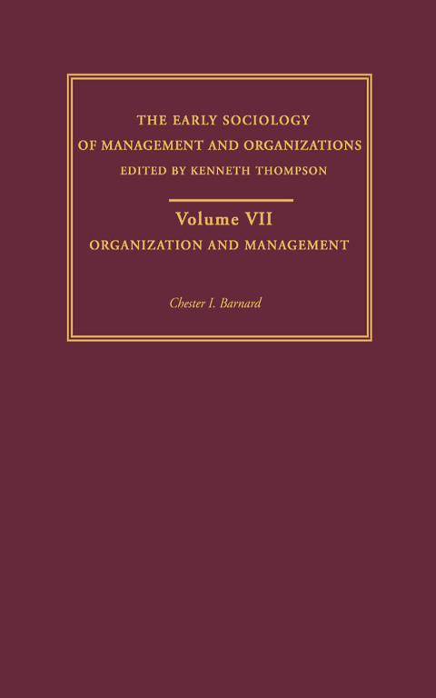 Cover image for book Organization and Management