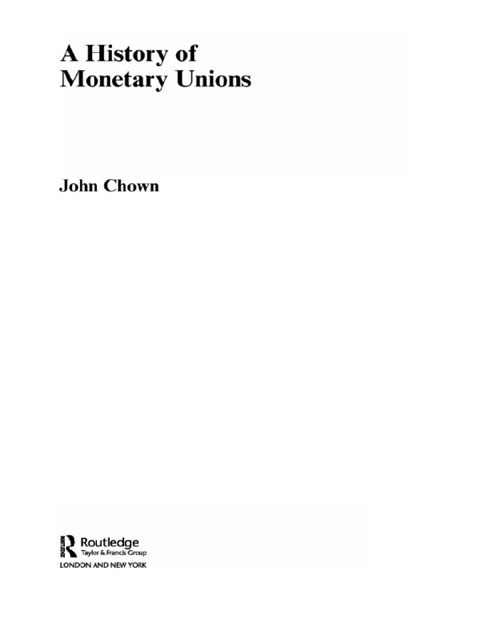 Cover image for book A History of Monetary Unions