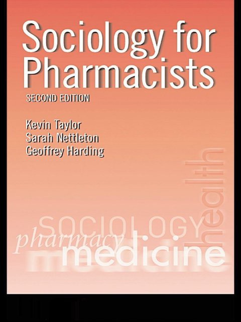 Sociology for Pharmacists 