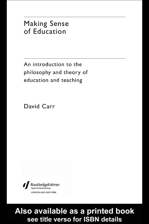 Cover image for book Making Sense of Education