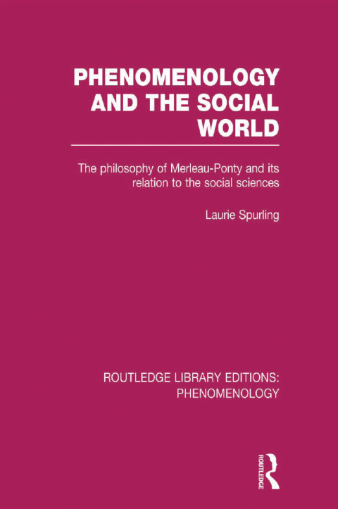 Cover image for book Phenomenology and the Social World