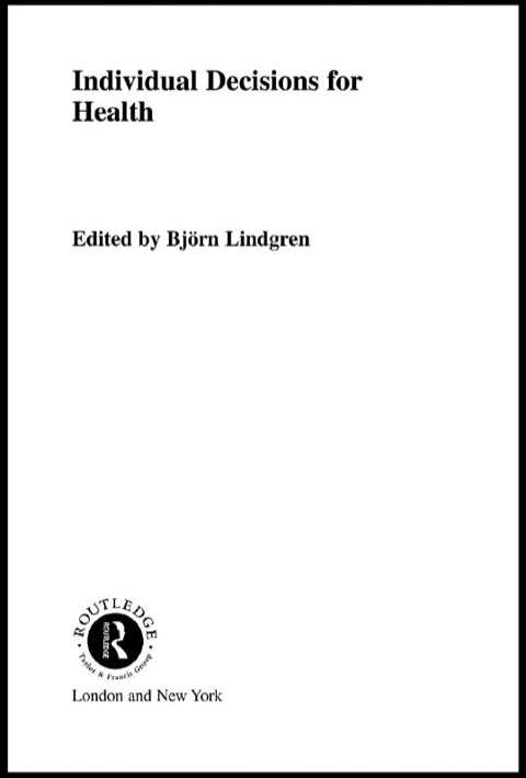 Cover image for book Individual Decisions for Health