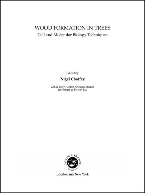 Cover image for book Wood Formation in Trees