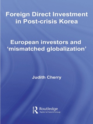 Foreign Direct Investment in Post-Crisis Korea