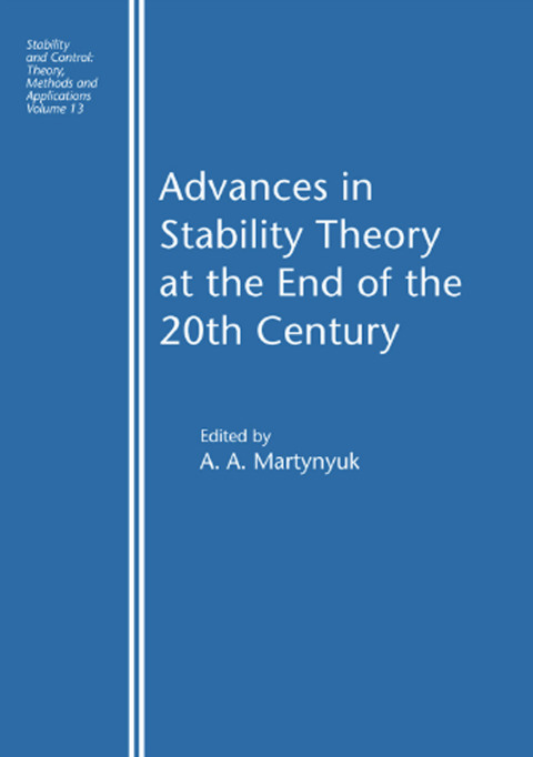 Cover image for book Advances in Stability Theory at the End of the 20th Century