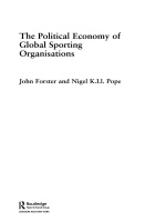 “The Political Economy of Global Sports Organisations” (9781134498154)